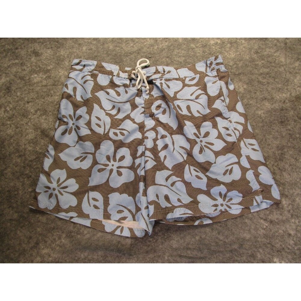 Tailorbyrd board shorts Mens 44 swim trunks blue floral mesh lined‎ pockets